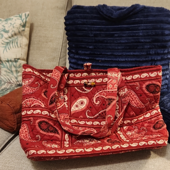 Vera Bradley Handbags - Paisley Red Tote Bag